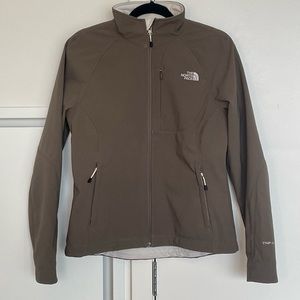 North Face Gray/Taupe TNF Apex Jacket, Medium